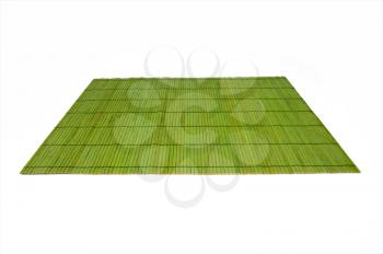 green bamboo table mat - fully open