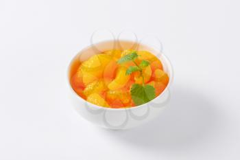 bowl of peeled tangerine segments