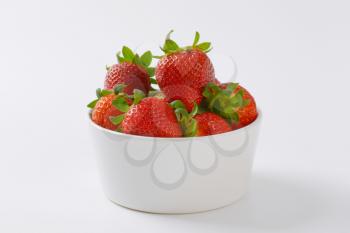 bowl of fresh ripe strawberries