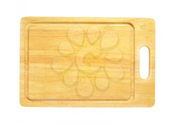 Rectangle wooden cutting board with juice well