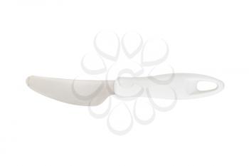butter knife with white handle