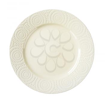 dinner plate with decorative rim
