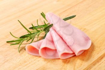 Thin slices of lean ham