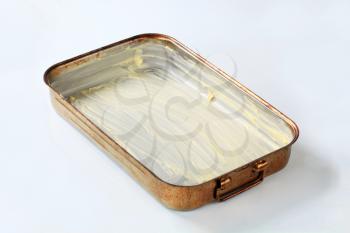 baking pan greased with butter