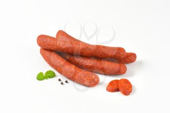 Hungarian Csabai Sausages (Csabai kolbasz) -  pork sausages with a lot of paprika