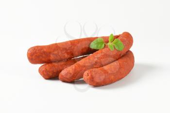 Hungarian Csabai Sausages (Csabai kolbasz) -  pork sausages with a lot of paprika