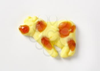 Studio shot of cow-shaped candy