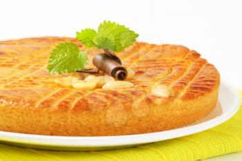 Dutch butter cake with almond filling
