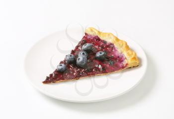French cuisine - Quark and blueberry tart