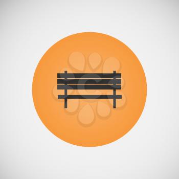 Vector vintage benches for parks and streets.