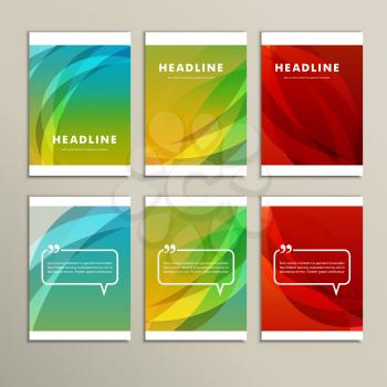 Set of banners for design in abstract style.