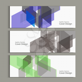 Abstract polygon design vector template for banner.