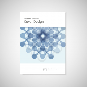 Vector pattern with abstract figure. Brochure for your business project.
