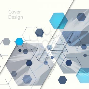 Abstract hexagon background for Business, Web Design, Cover template, Print, Presentation, Annual report.