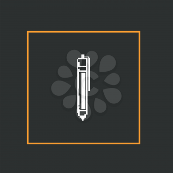 Simple stylish pixel icon handle. Vector design.