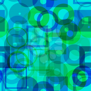 Seamless Background with Abstract Colorful Geometric Pattern. Eps10, Contains Transparencies. Vector