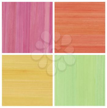 set backgrounds: various painted decorative oats straws