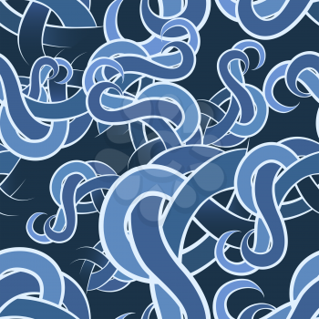Seamless pattern with color swirls drawn using linear gradients