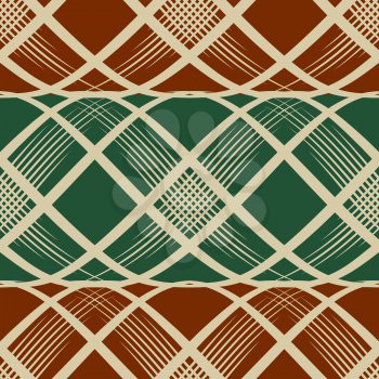 Seamless textile pattern drawn in retro style.