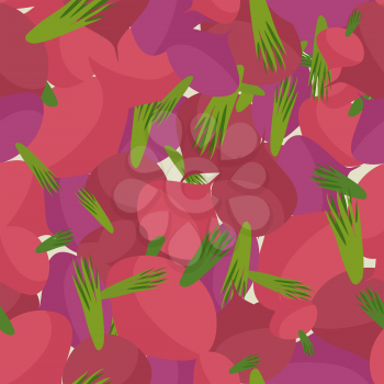 Background of Burgundy beets. Vector seamless pattern of vegetables. Vector texture
