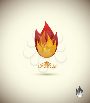 flame icon. logo of flame, fire