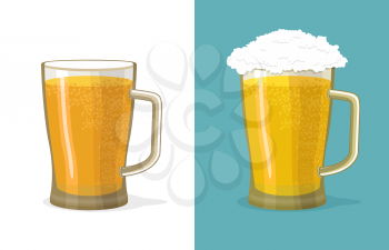 Mug of beer vector illustration