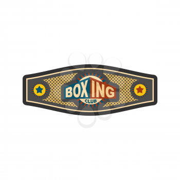 Boxing championship belt. Award for boxer. Sport victory
