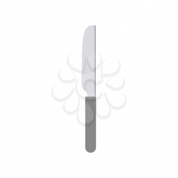 knife Table isolated. Cutlery to eat on white background