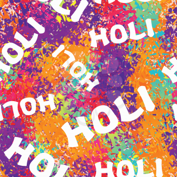 Holi celebration. Holi ornament background. Holi colour stains. Holi seamless pattern. Holi Indian Festival
