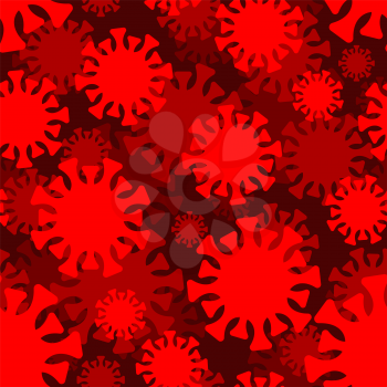 Coronavirus pattern seamless. virus background. Global epidemic disease 2019-nCoV ornament virus. Pandemic concept texture