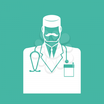 Doctor icon. physician sign symbol. Vector illustration
