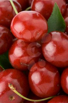sweet ripe cherry as background