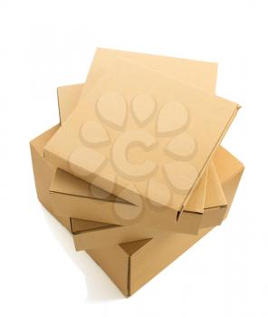 cardboard box isolated on white background