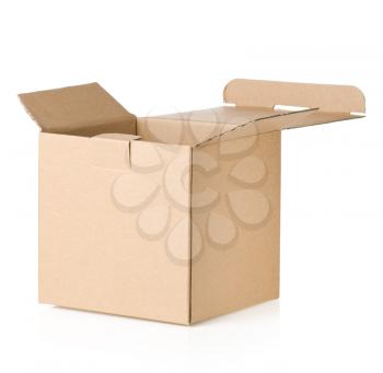 cardboard box isolated on white background