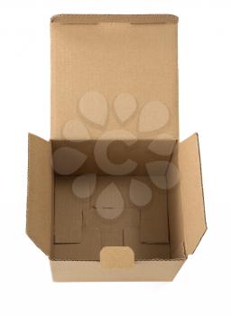 cardboard box isolated on white background