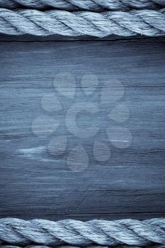 ship ropes on wood background texture