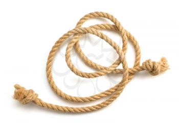 ship rope isolated on white background