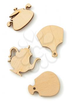 wooden toy form isolated on white background