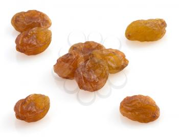 raisins fruit isolated on white background