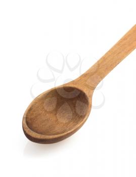 wood spoon isolated on white background
