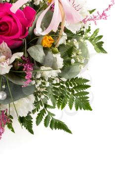 bouquet of flowers isolated on a white background
