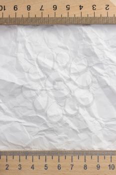 wrinkled white paper as texture