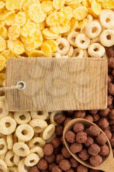 cereal mix as background texture