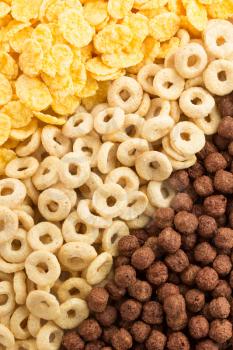cereal mix as background texture