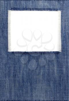 jeans blue texture on white background