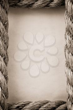 ropes and old vintage ancient paper  background