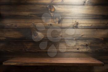 brown wooden shelf background texture