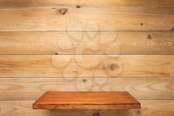 wooden shelf and plank background surface