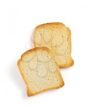 sliced bread isolated on white background