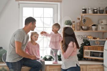 Kitchen chores young family to meet Christmas